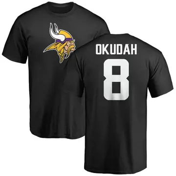 Men's Jeff Okudah Minnesota Vikings Name & Number Logo T-Shirt - Black