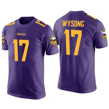Men's Luke Wysong Minnesota Vikings Purple Color Rush Legend T-Shirt
