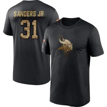 Men's Marcus Sanders Jr. Minnesota Vikings Black 2020 Salute To Service Performance T-Shirt