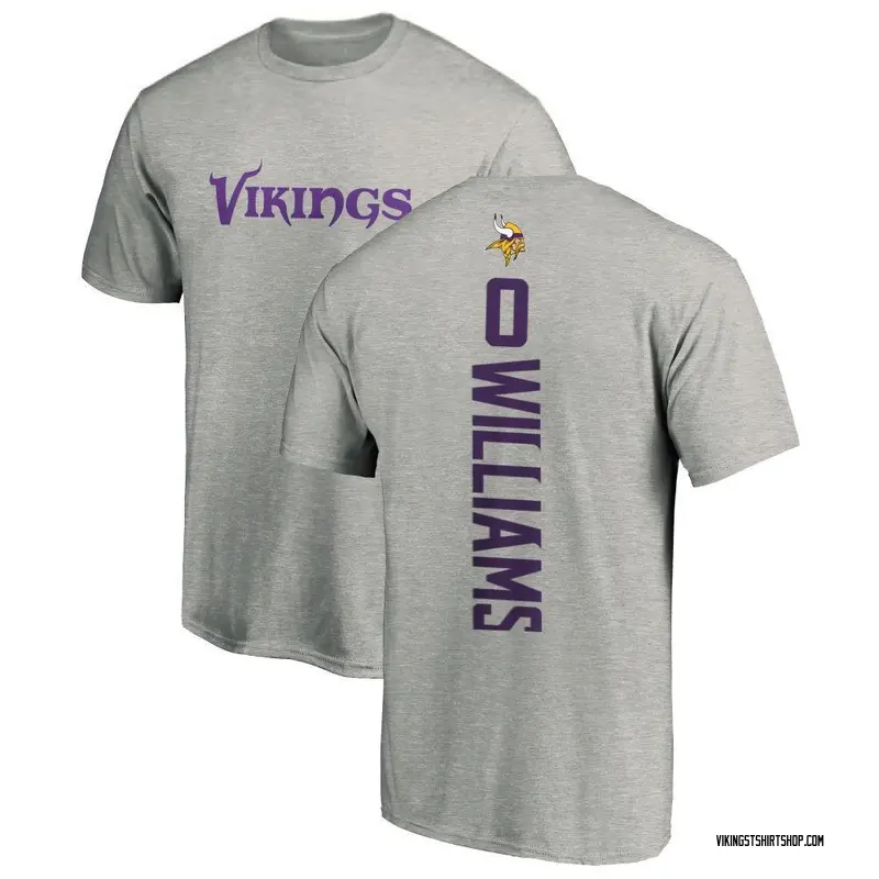 Men's Scooby Williams Minnesota Vikings Backer T-Shirt - Ash