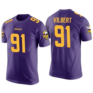Men's Smith Vilbert Minnesota Vikings Purple Color Rush Legend T-Shirt
