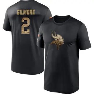 Men's Stephon Gilmore Minnesota Vikings Black 2020 Salute To Service Performance T-Shirt