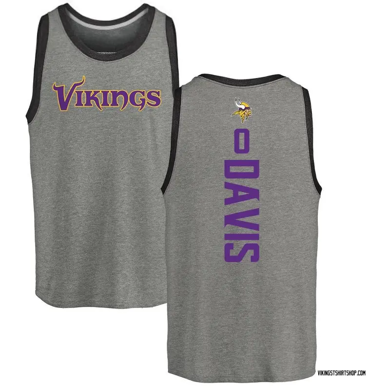 Men's Terrill Davis Minnesota Vikings Backer Tri-Blend Tank Top - Ash