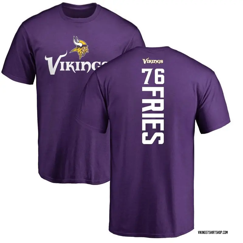 Men's Will Fries Minnesota Vikings Backer T-Shirt - Purple