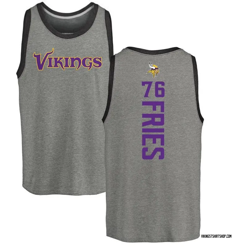 Men's Will Fries Minnesota Vikings Backer Tri-Blend Tank Top - Ash
