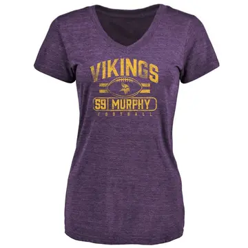 Women's Gabriel Murphy Minnesota Vikings Flanker Tri-Blend T-Shirt - Purple