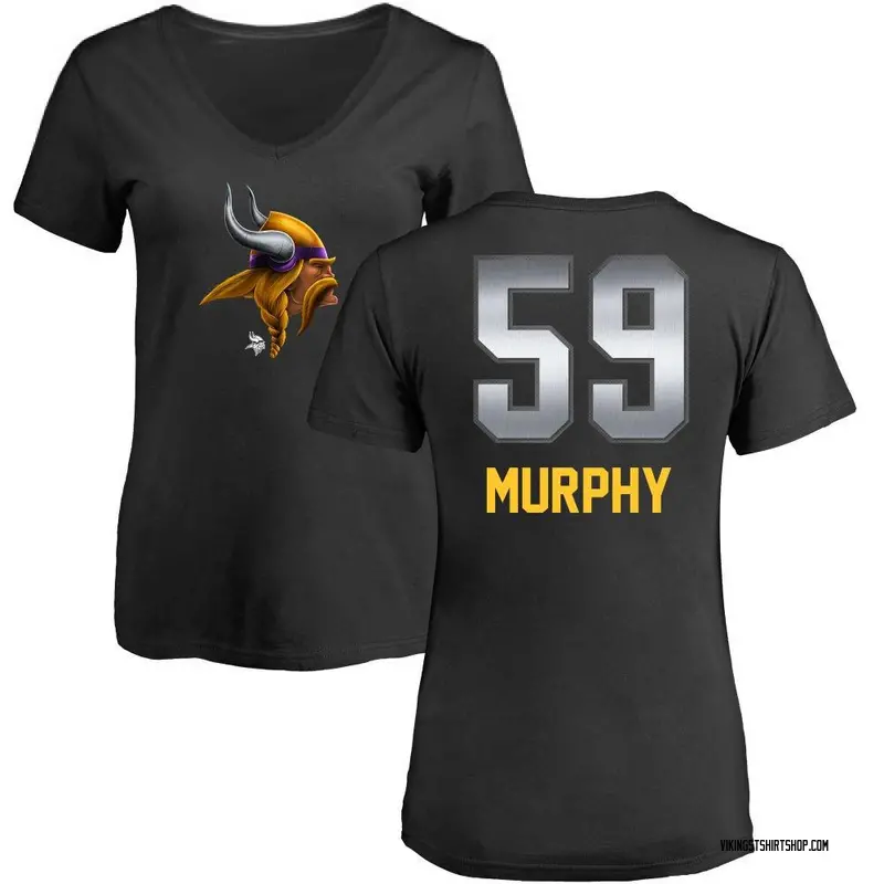 Women's Gabriel Murphy Minnesota Vikings Midnight Mascot T-Shirt - Black