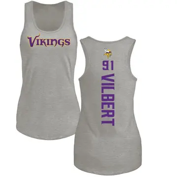 Women's Smith Vilbert Minnesota Vikings Backer Tri-Blend Tank Top - Ash