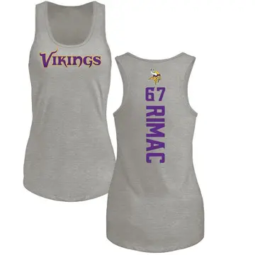 Women's Tomas Rimac Minnesota Vikings Backer Tri-Blend Tank Top - Ash