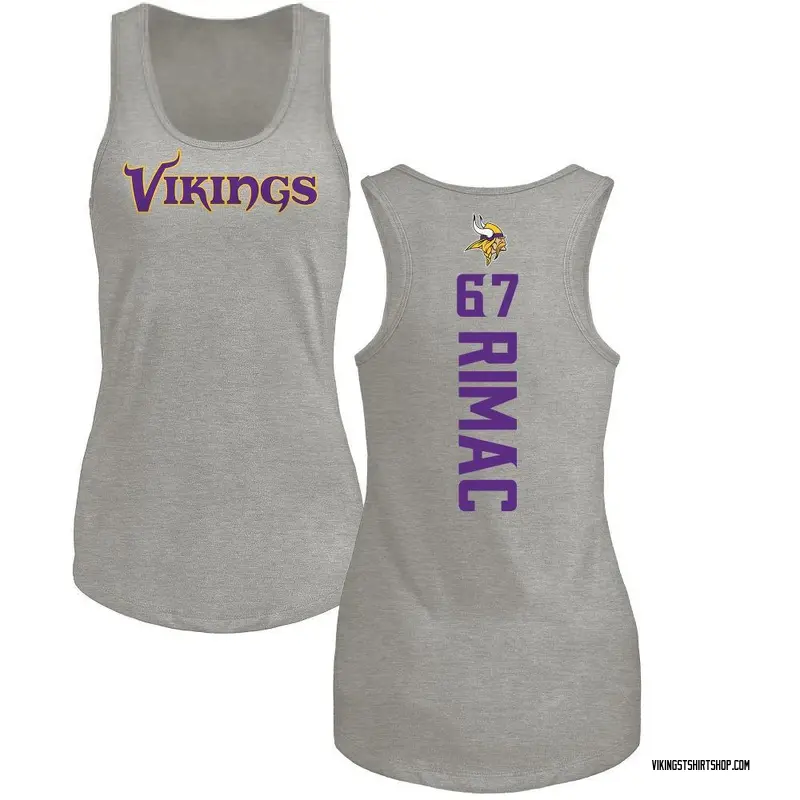 Women's Tomas Rimac Minnesota Vikings Backer Tri-Blend Tank Top - Ash