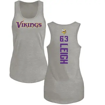 Women's Tristan Leigh Minnesota Vikings Backer Tri-Blend Tank Top - Ash