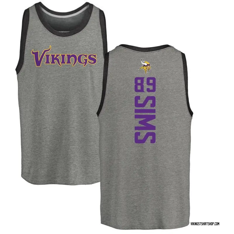Youth Ben Sims Minnesota Vikings Backer Tri-Blend Tank Top - Ash