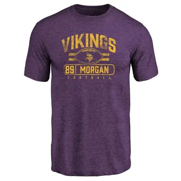 Youth David Morgan Minnesota Vikings Flanker Tri-Blend T-Shirt - Purple