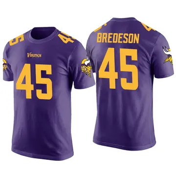 Youth Max Bredeson Minnesota Vikings Purple Color Rush Legend T-Shirt