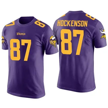 Youth T.J. Hockenson Minnesota Vikings Purple Color Rush Legend T-Shirt