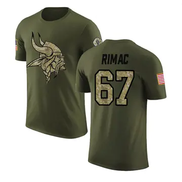 Youth Tomas Rimac Minnesota Vikings Olive Salute to Service Legend T-Shirt